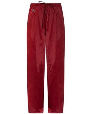 Gestuz X Barbie Drawstring Satin-Finish Pants - Red