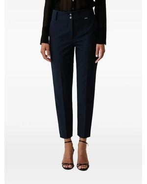 Fracomina Pressed-Crease Tailored Trousers - Black