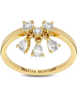 Delfina Delettrez Dancing Diamonds Diamonds Ring - Metallic