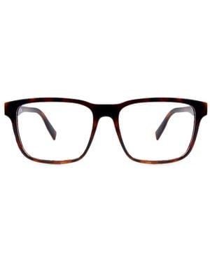 Lacoste Tortoiseshell-Effect Square-Frame Glasses - Black