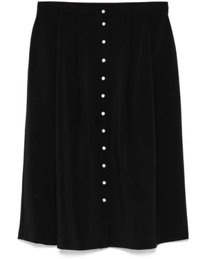 agnès b. A-Line Midi Skirt - Black