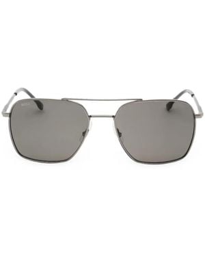 BOSS Rectangular-Frame Sunglasses - Gray