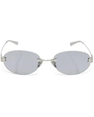 Balenciaga Gafas De Sol Gossip Con Montura Oval - Blanco