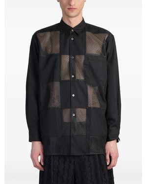 Comme des Garçons Button-Down Shirt - Black