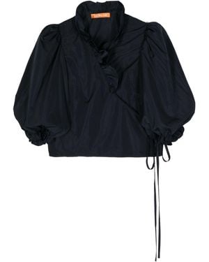 Rejina Pyo Luna Ruffled Wrap Blouse - Blue