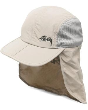 Stussy Logo-Embroidered Baseball Cap - White