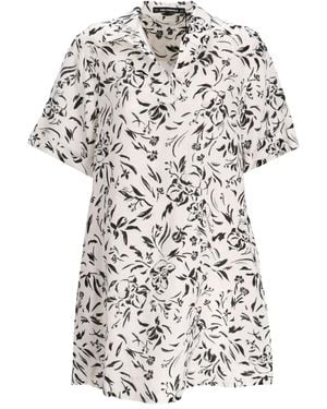Karl Lagerfeld Minikleid Mit Blumen-Print - Weiß