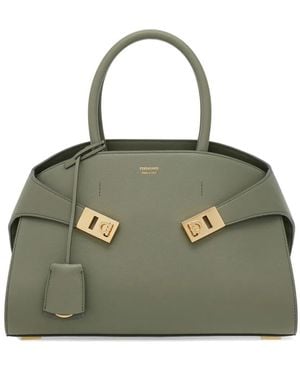 Ferragamo Hug Handbag (M) - Green