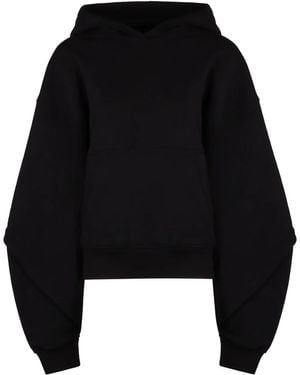 Mugler Sudadera Con Capucha Y Cordones - Negro