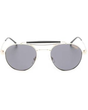Carrera Lunettes De Soleil À Monture Ronde - Gris