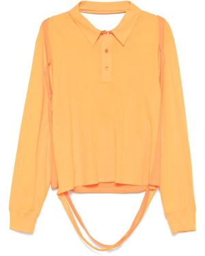 Eckhaus Latta Deconstructed Polo Shirt - オレンジ