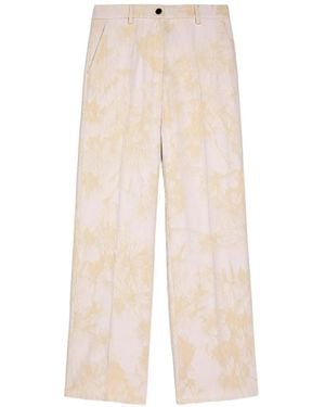 Momoní Milton Jacquard Denim Trousers - White