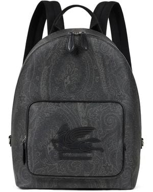Etro Zaino Con Stampa Paisley - Nero