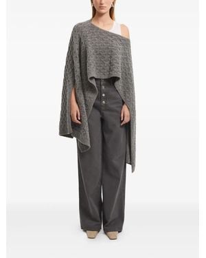 Aeron Pull En Maille Torsadée - Gris