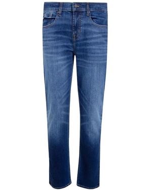 7 For All Mankind Classic Denim Stretch Jeans - Blue