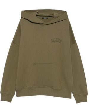 Balmain Logo-Print Cotton Hoodie - Green