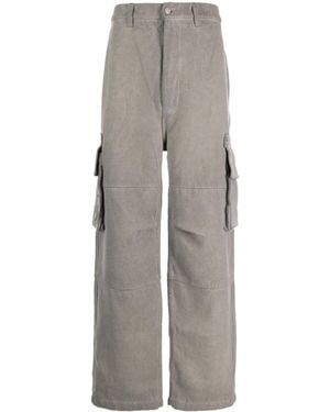 Izzue Cargohose Mit Hohem Bund - Grau