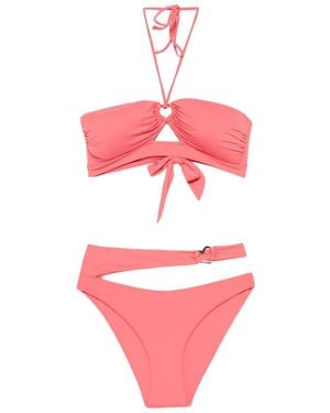 Blugirl Blumarine Cut-Out Heart-Detail Bikini - Pink