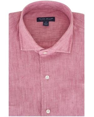 Peter Millar Button-Down Geweven Overhemd - Roze