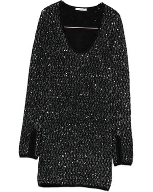 Patrizia Pepe Sequin-embellished mini dress - Schwarz