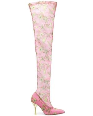 Off-White c/o Virgil Abloh Stivali Alla Coscia 100Mm - Rosa