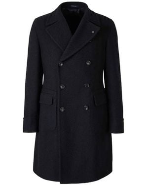 Tagliatore Abrigo Con Doble Botonadura - Azul