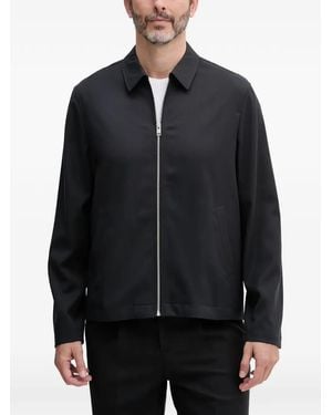 Lindbergh Zip-Up Shirt Jacket - Black
