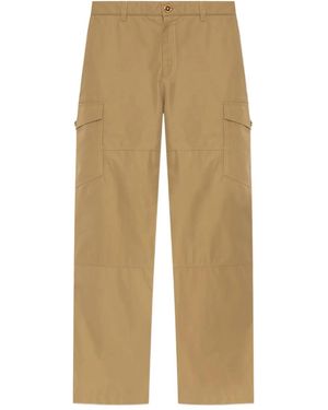Versace Cotton Cargo Pants - Natural