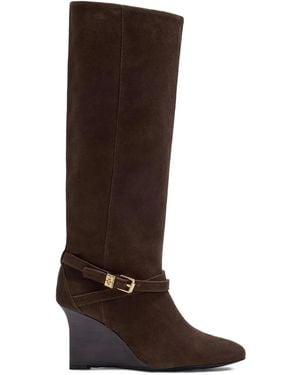 Ganni Bottines À Détail De Boucle - Marron