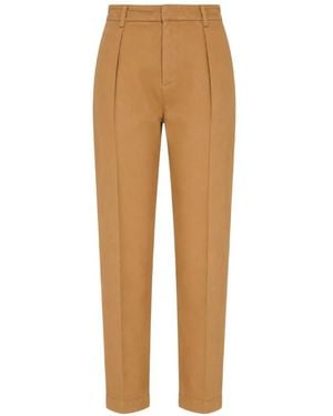 N°21 Pleated Straight-Leg Pants - Natural