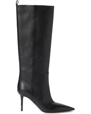 Brunello Cucinelli Riding Leather Boots With Monili - Black