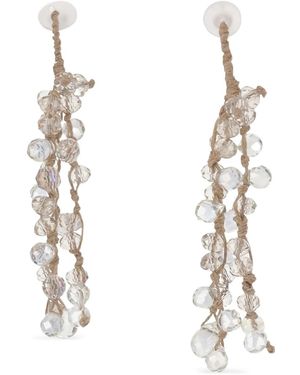 Mela Beaded Earrings - White