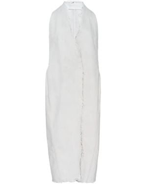 Rick Owens Cyclops Long Gilet - White