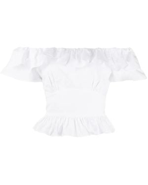 MICHAEL Michael Kors Off The Shoulder T-Shirt - White