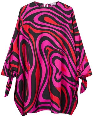PUCCI Marmo-Print Silk Kaftan - Pink