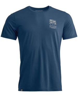 Ortovox T-Shirt Mission À Logo Imprimé - Blue