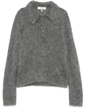 Chloé Gebürsteter Strickpullover - Grau
