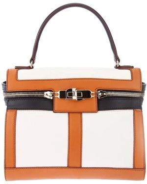 Max Mara Tri-Colour Zip Up Tote - Oranje