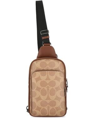 COACH Sac À Dos Ethan Pack En Toile - Natural