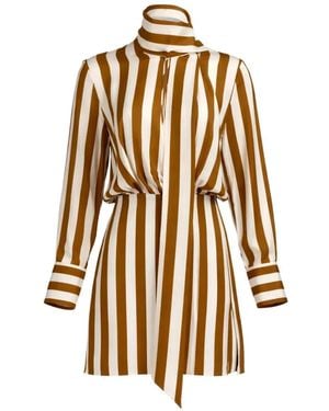 Silvia Tcherassi Imelda Striped Mini Dress - White