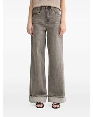 Gestuz Sara Wide-Leg Jeans - Gray