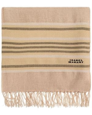 Isabel Marant Gestreepte Sjaal - Naturel