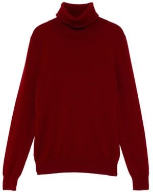 N.Peal Cashmere Pull Luna - Rouge