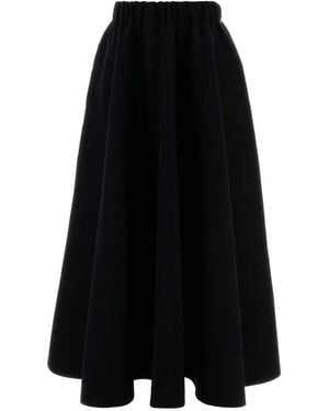 Extreme Cashmere Venus Flannel Skirt - Black