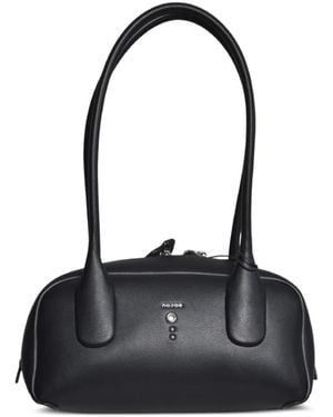 no:rae Small Teti Leather Tote Bag - Black