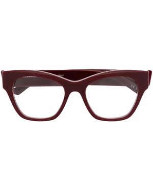 Balenciaga Occhiali Cat-Eye Con Logo Inciso - Marrone