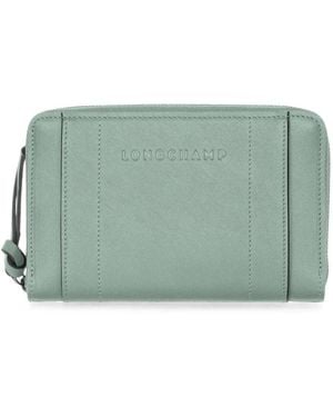 Longchamp 3D Zip-Around Wallet - Green