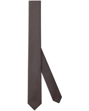 Gucci Crepe-Effect Tie - Brown