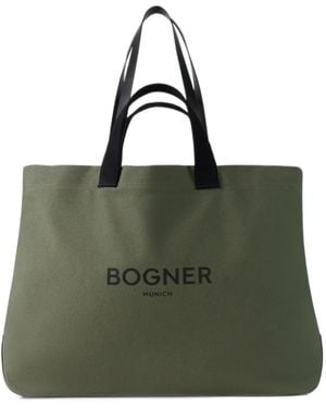 Bogner Curio Ambre Logo-Print Tote Bag - Green