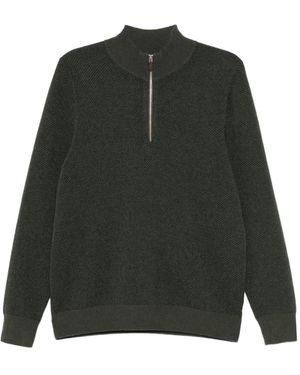 N.Peal Cashmere Temple Jacquard Sweater - Green